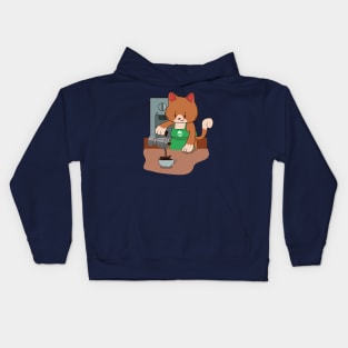 Barista cat Kids Hoodie